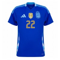 Argentína Lautaro Martinez #22 Vonkajší futbalový dres Copa America 2024 Krátky Rukáv